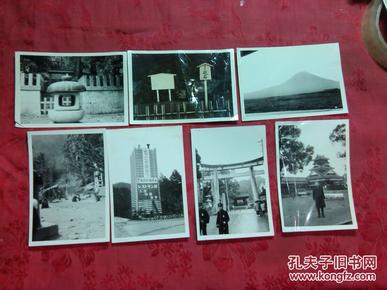五六十年代黑白老照片.名胜古迹风景照共七张合售.11*7厘米（1）