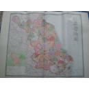 江苏省地图    （1983年一版一印，2开，精美）