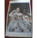 伦敦国立美术馆藏画：莫瓦铁雪夫人肖像（印刷品，宽34厘米，高56厘米）