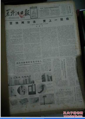 黑龙江日报1982年11月1--30日,12 月1--31日合订本馆藏