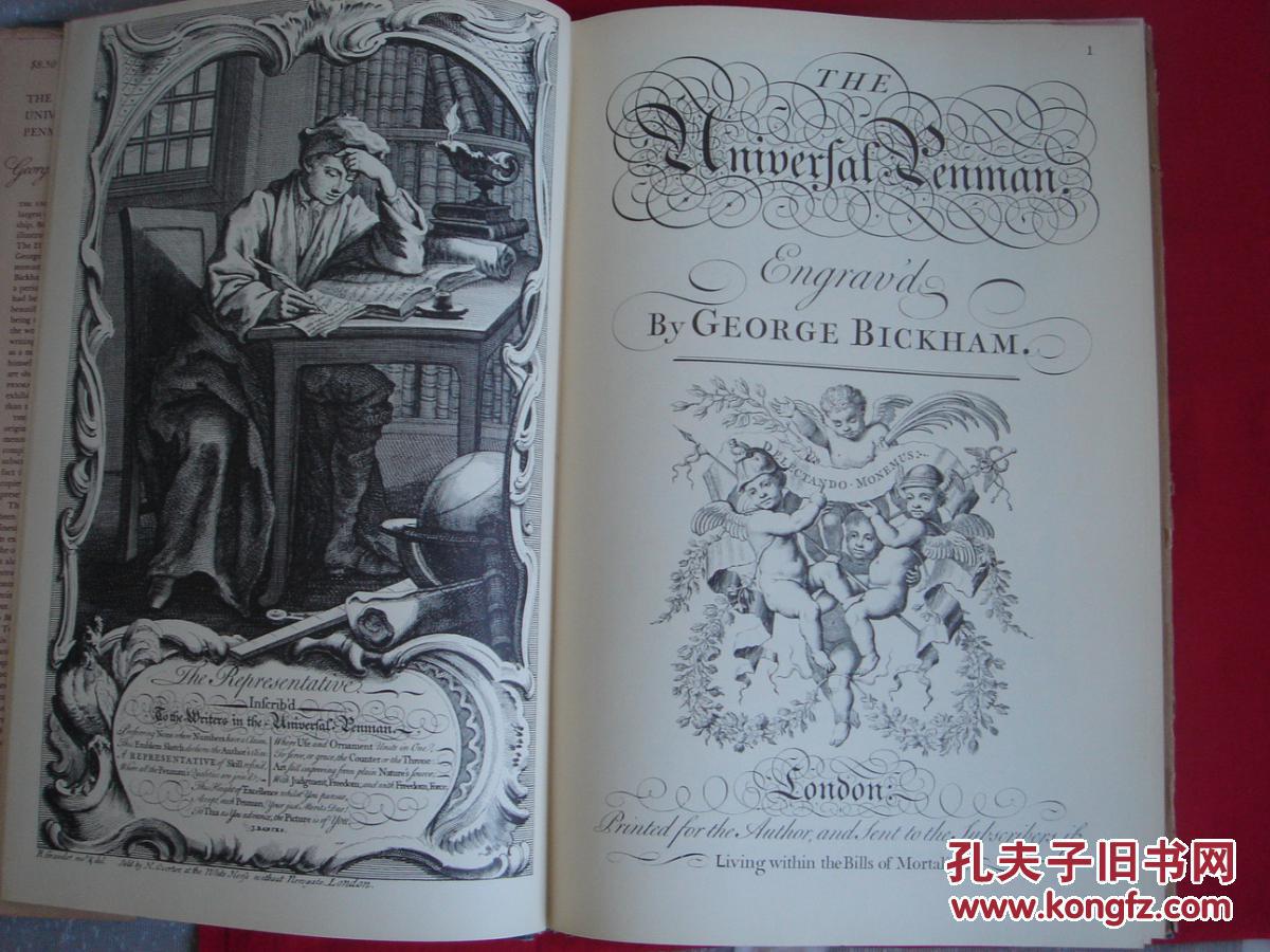 THE UNIVERSAL PENMAN【外文 花体字 画册】 212种 1941年版