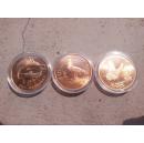 珍惜动物纪念币全套10枚（保真）