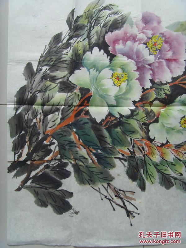 刘振通：画：艳冠群芳（带原作邮寄信封及简介）（参展作品）（刘振通，2000年退休，北京昌平区人，2007年进入昌平区文化馆学习书画。作品多次参展并获奖。现为中国艺术家协会会员，中国书画家协会会员和一级美术师称号，中国艺术家协会常务理事，中国书画家协会常务理事，中国老年学会研究员。）
