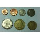 马拉维  硬币一套7枚  1 克瓦查 50坦巴拉,20坦巴拉，10坦巴拉，5坦巴拉 ，2坦巴拉和1坦巴拉。