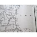 ***收藏华东人民解放军总部测绘室1949年再版地图（安徽宣城新丰）（55cm乘以29cm)