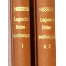 全新烫金皮裝胡塞尔《逻辑研究》1913/1921年修订版 Husserl: Logische Untersuchungen Bd. 1: Prolegomena, Bd. 2/2: Elemente