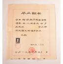 1956年河南省偃师第六初级中学毕业证明书（37CM*33CM）