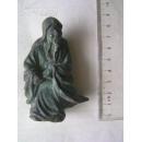90年代【陶渊明，小铜像】高7.5厘米。有些吴为山的风格