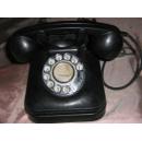 拨盘式电话机（80年代）黑色--好品少见