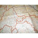 侵华史料1937年《最新支那明细大地图》《满蒙苏联国境大地图》附【极东现势图】原护封袋大尺寸双面大地图