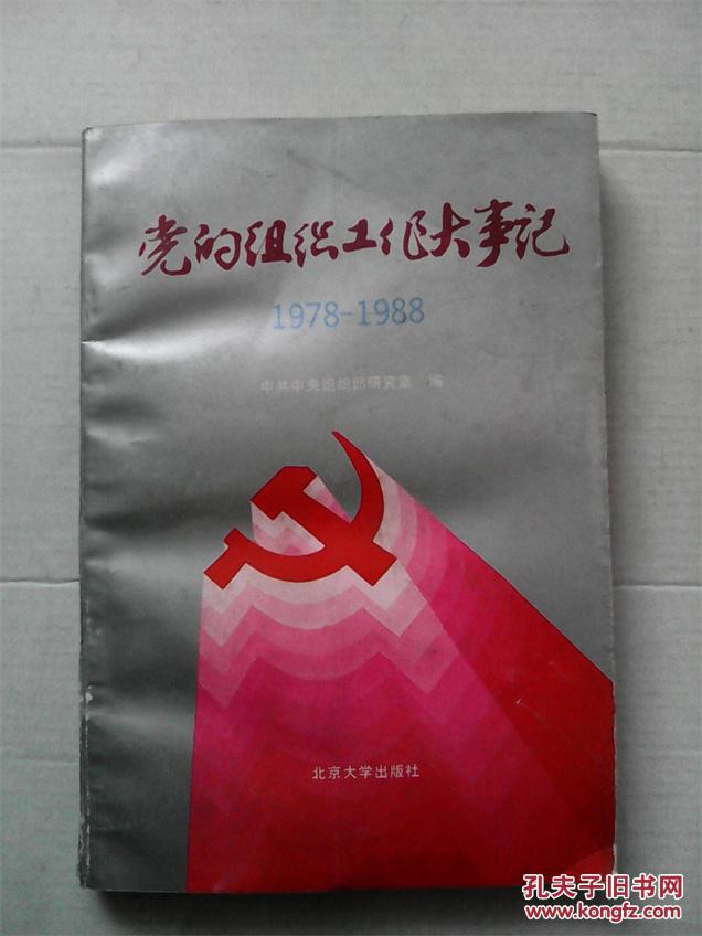 点击查看原图 党的组织工作大事记  1978--1988
