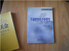 不確定性經(jīng)濟(jì)學(xué)研究