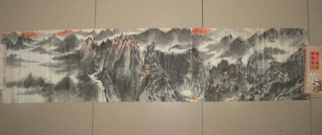 【中国美协理事，北京画院副院长吴休  精品山水画，横幅，