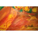 名家讲师布面油彩人物油画《花旦》—【中国书画专营店】油画作品(*U-WPW03)