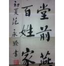 中国书画家协会会员 范永骙 书法(两幅合售）