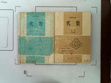 【高级中学代数】（必修）——上下册,已售