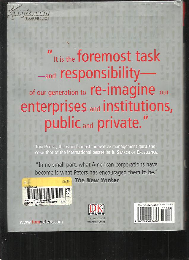 Re-Imagine! Business Excellence in a Disruptive Age【精装】重新想象：卓越的商业行为中的发育