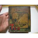 祥隆记茶叶盒（民国时期，开设天津法租界绿牌电车道）。请看品相描述！！
