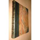 1859年The Poems of Oliver Goldsmith _《哥德史密斯诗歌集》最早的珂罗版彩色版画名家插图 3/4摩洛哥羊皮古董书 三面金口 品相上佳