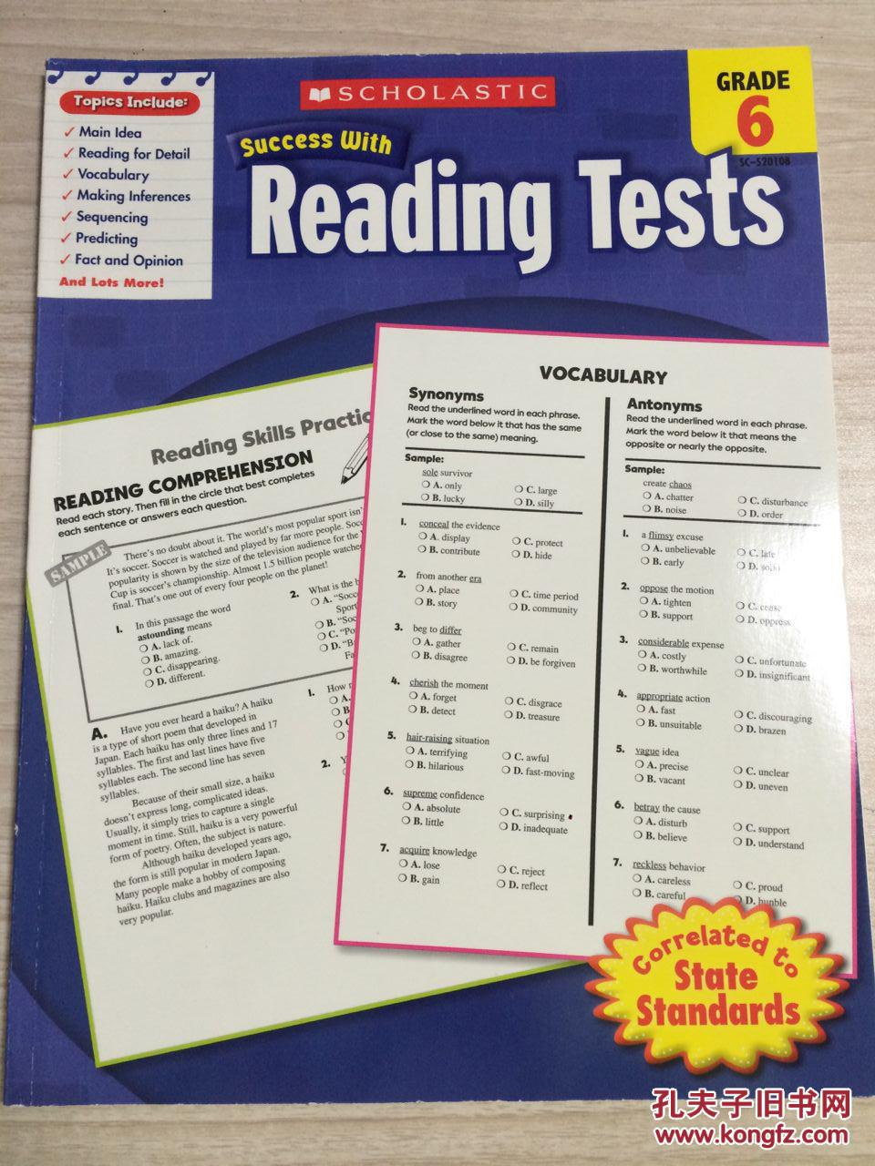 Success with Reading Tests Grade6