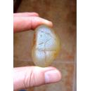 天然奇石文字石马达加斯加玛瑙籽料原石手把件挂件收藏品：一籽千石