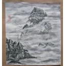 国画镜心一幅 (38厘米*33厘米）