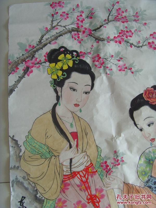 阎文才（闻墨、岩松）：画：东方双丽（白山市硬笔书法家协会理事，中华英模文化促进会理事。中国书画名家研究会副理事长，中国青少年艺术大赛评委。）