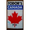 [英文原版]Fodor's Canada 1981（Fodor's Modern Guides）（Fodor现代指南）Fodor旅游指南：加拿大 1981（精装）