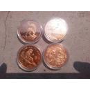 珍惜动物纪念币全套10枚（保真）