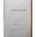 1966年12月工会会员登记表