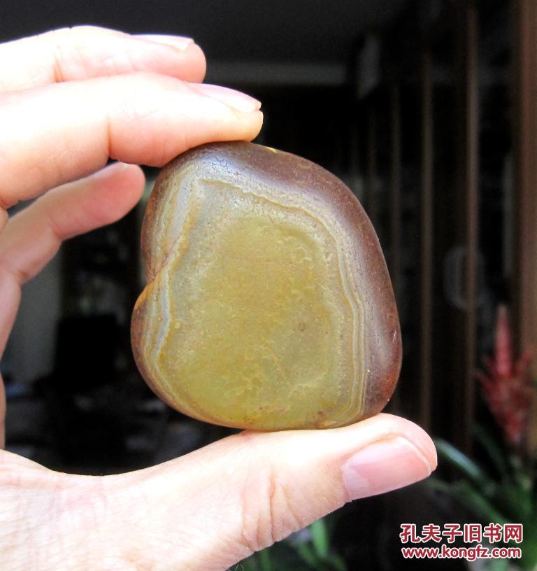 天然奇石图案石马达加斯加玛瑙籽料原石挂件吊坠收藏品：芝麻官