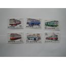 朝鲜1992年公交车原胶基本全品新票6枚完整全套(49)