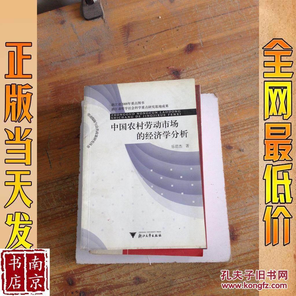 中國(guó)農(nóng)村勞動(dòng)市場(chǎng)的經(jīng)濟(jì)學(xué)分析