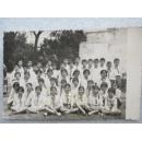 1979上海中山公园毕业合影老照片1张12*7.8cm(实物拍照，品相如图)