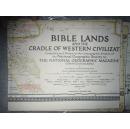 现货 national geographic美国国家地理1946年12月圣经地图西方文明起源Bible Lands and the Cradle of Western Civilization