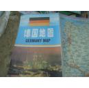 德国地图 2000年 2开独版 比例1:150万 汉堡州、鲁尔地区地图，柏林、汉堡、伯恩、法兰克福、莱比锡城区图。