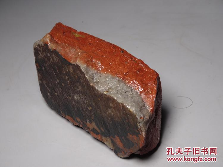 【不乱斋主 旧藏老料】寿山石老坑红黄高山石原石 挂件把件料295克 原石难免有砂丁格裂 尺寸为最大处测量 但是并非没有价值 工好找 料已难求 好的原石其价格甚至超越雕刻成品