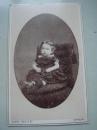 CDV老照片，约1860至1900年,德国汉堡Georg Wolf  照相馆儿童肖像，尺寸10x6cm，好品，CDV040