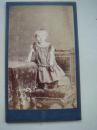 CDV老照片，约1860至1900年德国贝恩堡市Ernst Ebel 照相馆 女孩肖像，尺寸10x6cm，好品，CDV052
