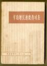 平均增长速度查对表