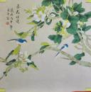 中央美院凌雪老师作品《春花烂漫》名家工笔(宫庭)画是收藏和馈赠亲友首选之礼品[未裱66㎝×66㎝]