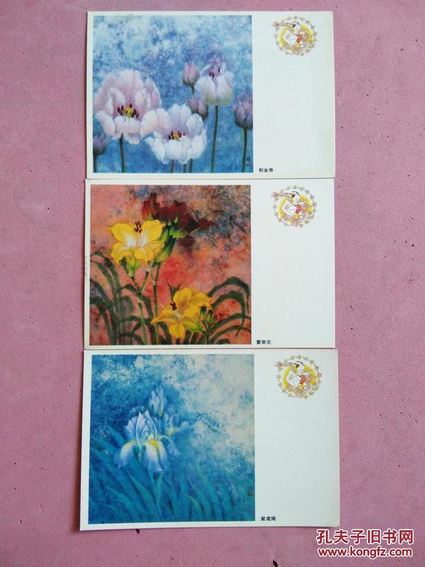 花卉 明信片3枚