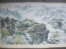 著名画家-杨玉泉-早期作品1998年巨作【万里云山图】240x120厘米