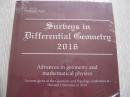 Surveys in Differential Geometry2016: Advances in geometry and mathematical physics微分几何2016几何与数学物理进展