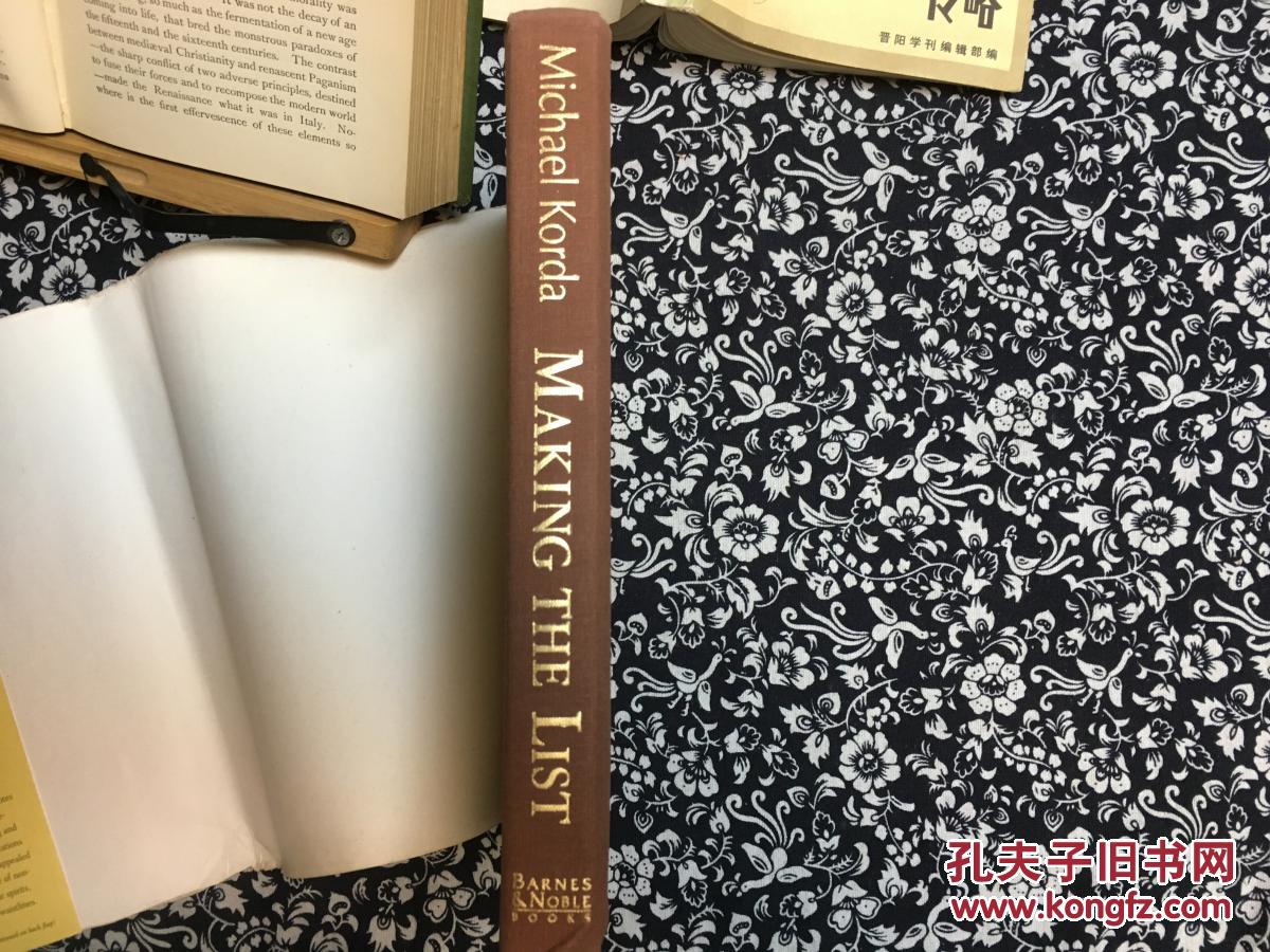 Making the List— A Cultural  History of the American Bestseller 1900-1999  二十世纪美国畅销书文化史  布脊烫金 16开精装本