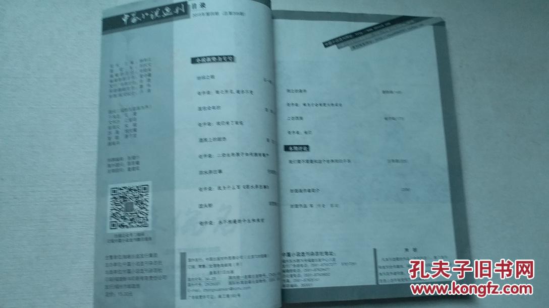 中篇小说选刊（2015年第4期，总第205期）:小说新势力专号