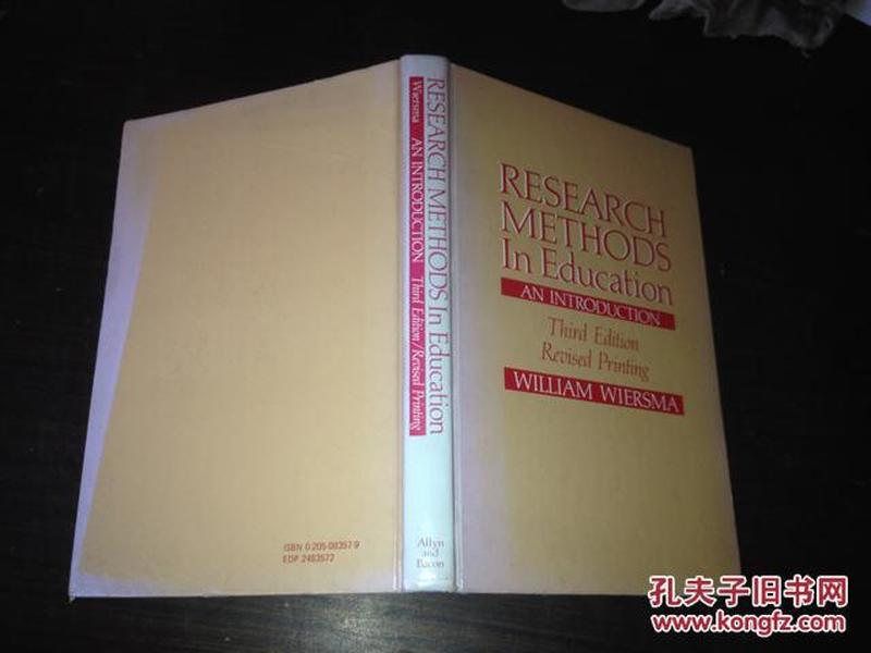 RESEARCH METHODS In Education AN INTRODUCTION （第三版 修订版）【馆藏】