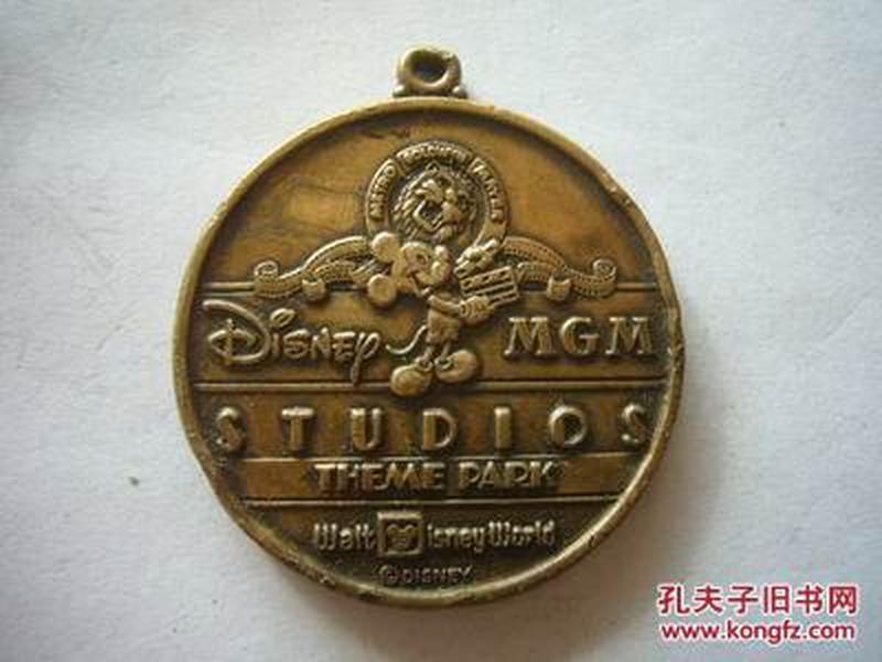 外国铜纪念章  disnep mgm studios theme park  迪士尼米高梅影城主题公园