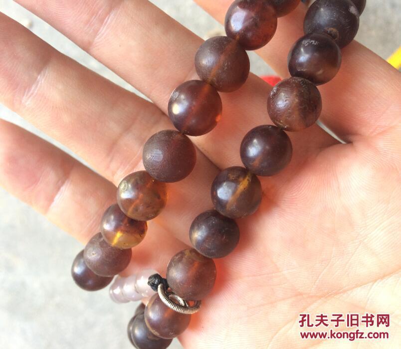 【图】清代老琥珀朝珠 108颗琥珀朝珠,拍品信息,网上拍卖,拍卖图片