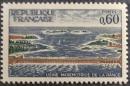法国邮票1966年 郎斯河口潮汐发电站 水利发电 自然风光1全新